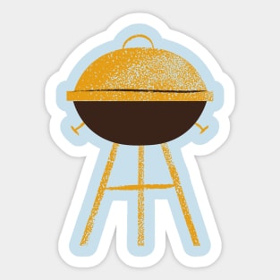 Pencil Graphic of a Griller Sticker